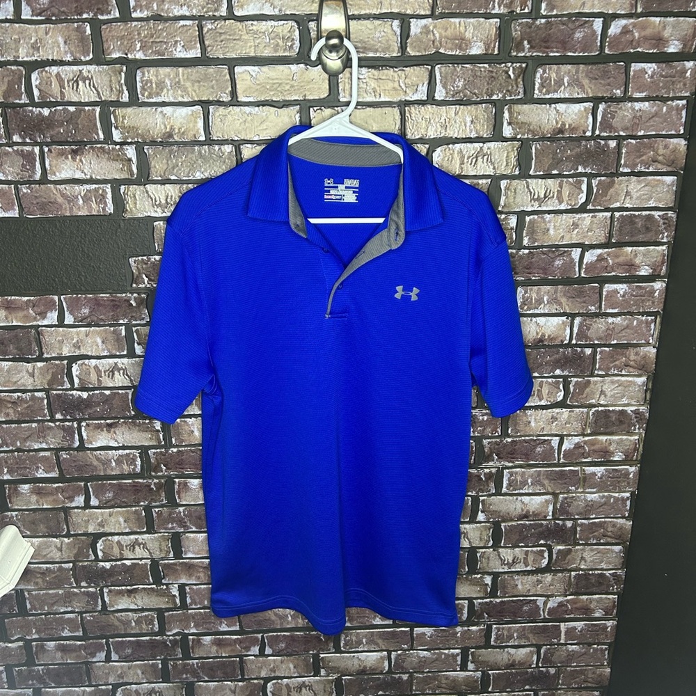 Under Armour Royal Blue Polo Shirt Classic Style